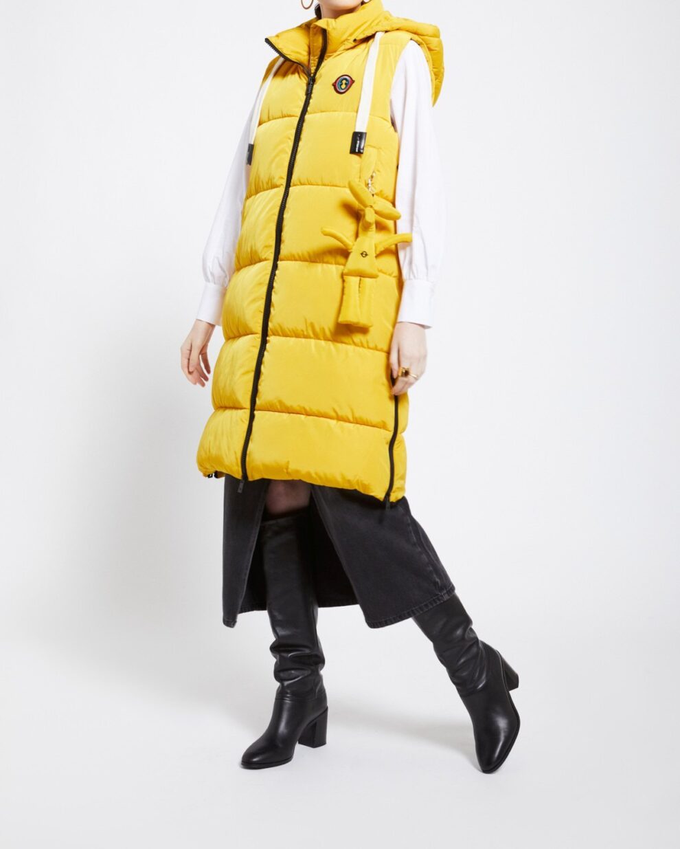 Piumino gilet giallo